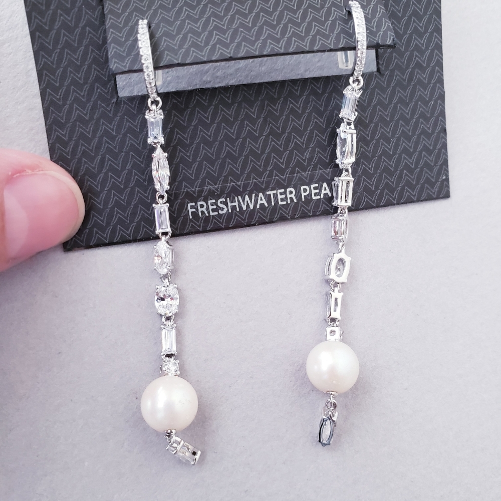 Nadri Freshwater Pearl Earrings - Picture 7 of 13
